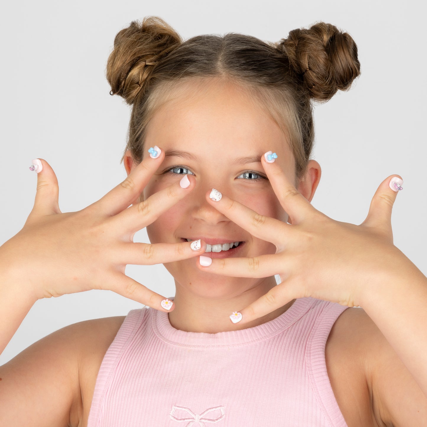 My Melody kids 3D Luxury Handmade Press-On Nails