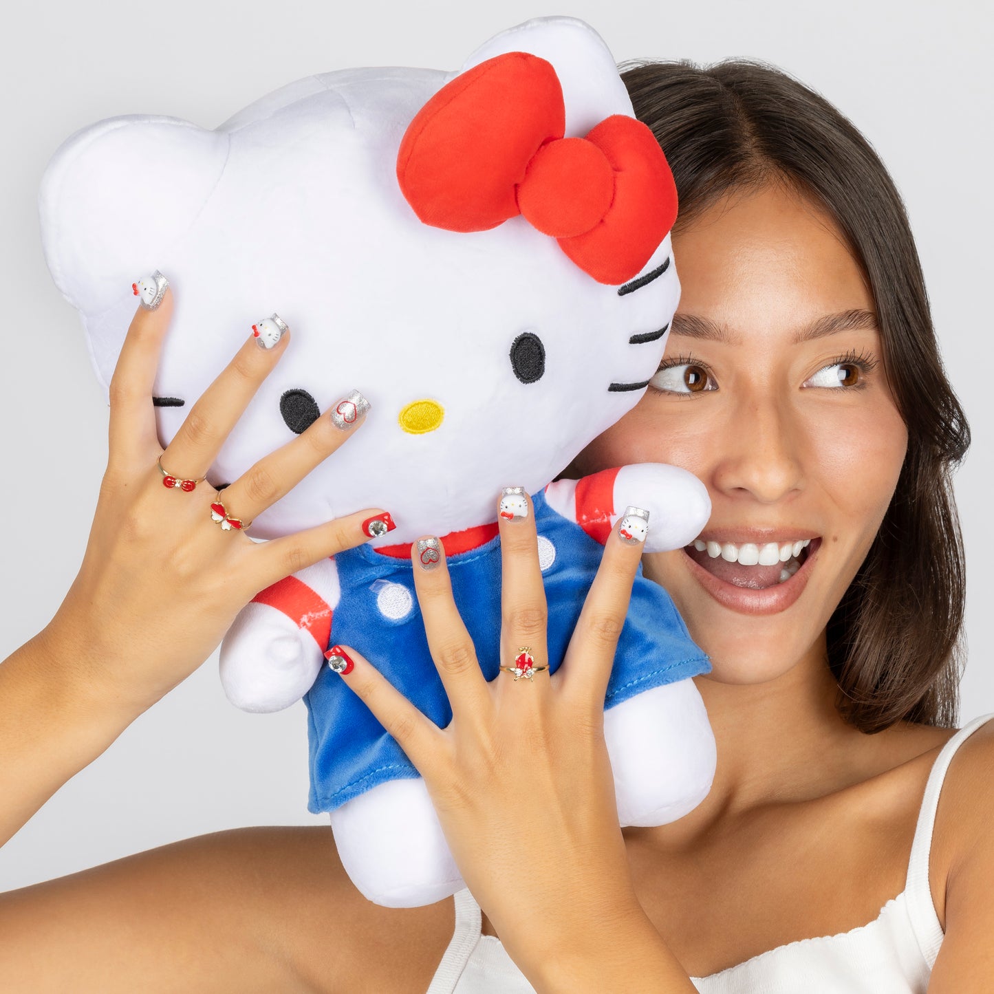 Hello Kitty Luxury 3D Handmade Press-On Nails