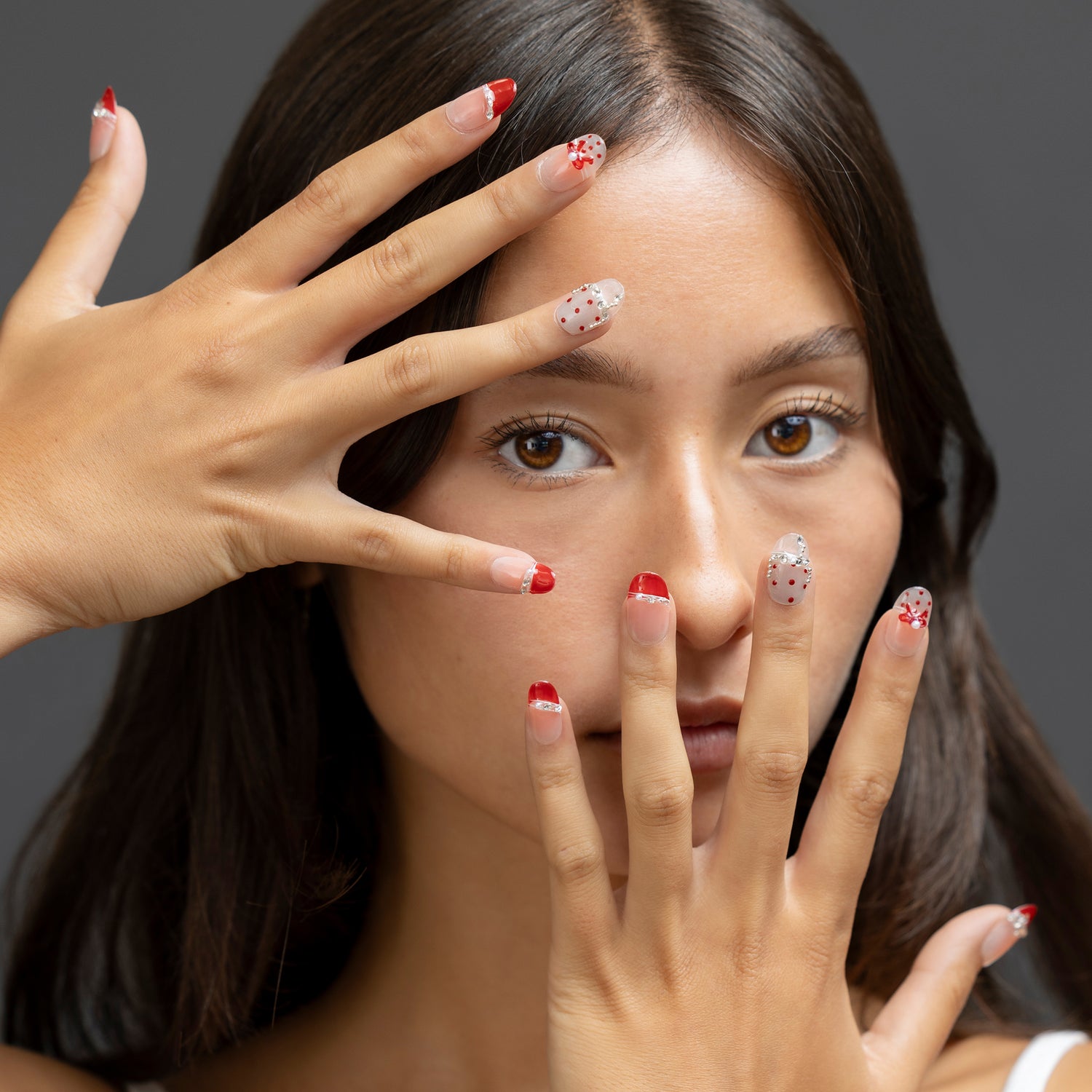 3H Luxury Handmade Press-on Nails - Cherry Kiss - 3H Nails