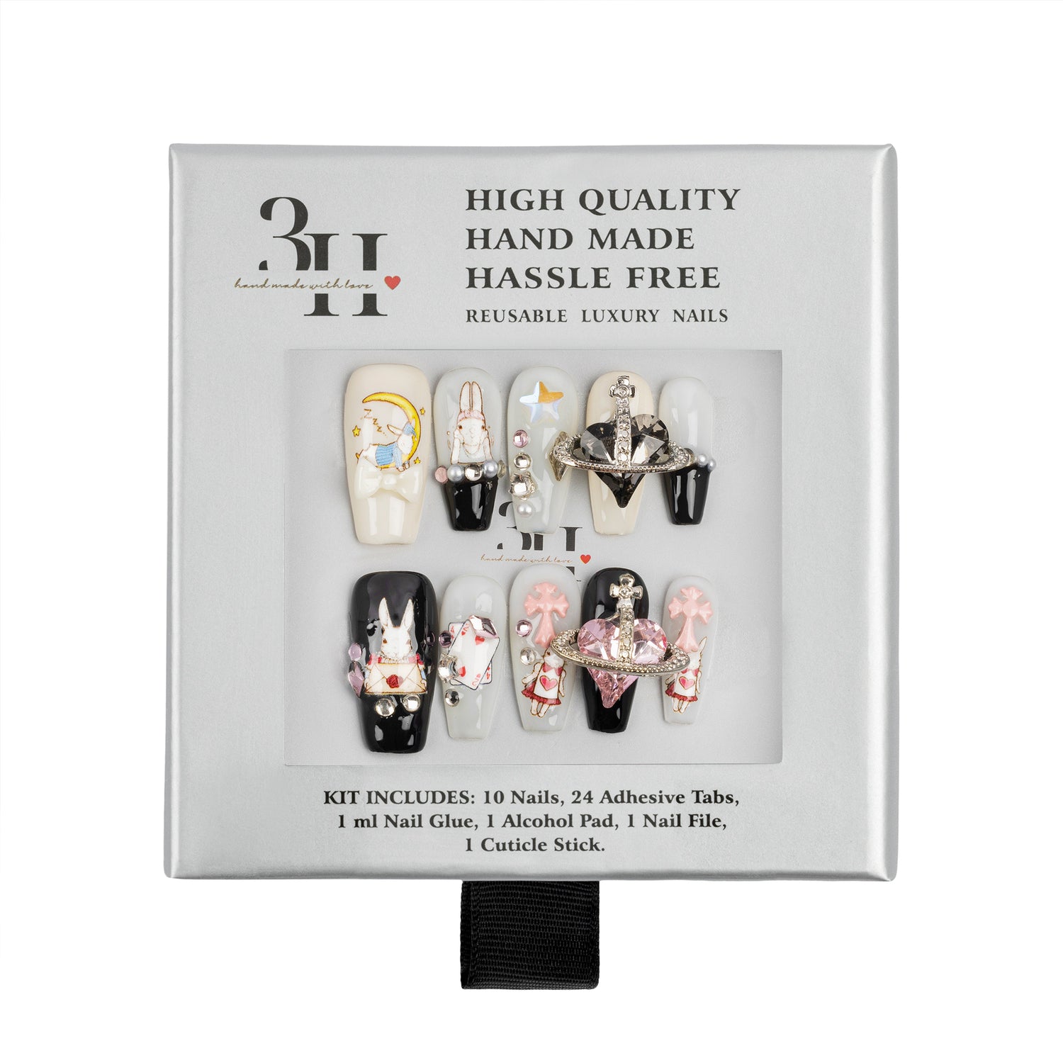 3H Luxury Handmade Press-on Nails - Whimsical Charm - 3H Nails