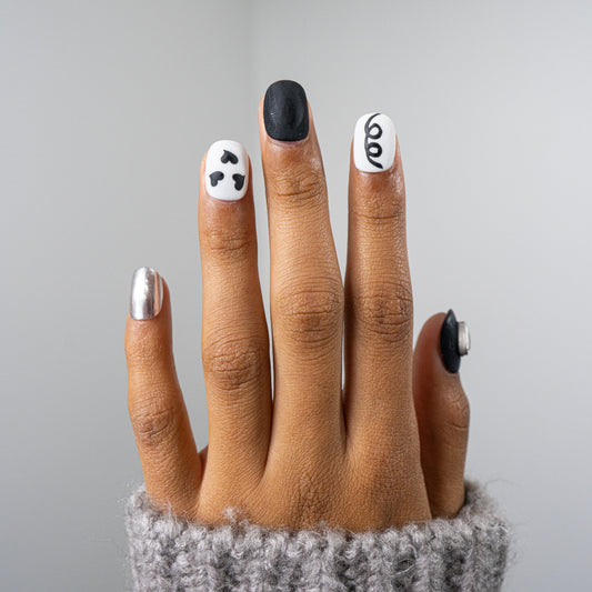 3H Luxury Handmade Press-on Nails - Monochrome Moods