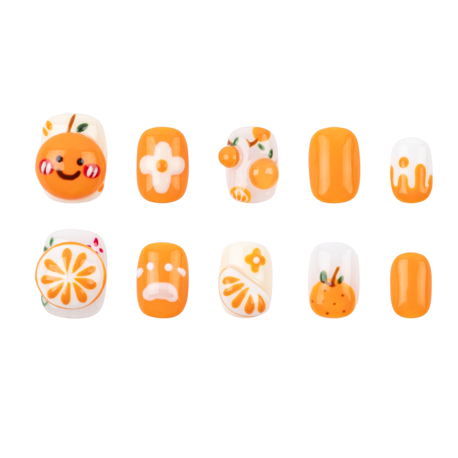 Handmade 3H Nails 3H Luxury Press-on Nails in style 1434, showcasing elegant nail tips and detailed design on natural nails.