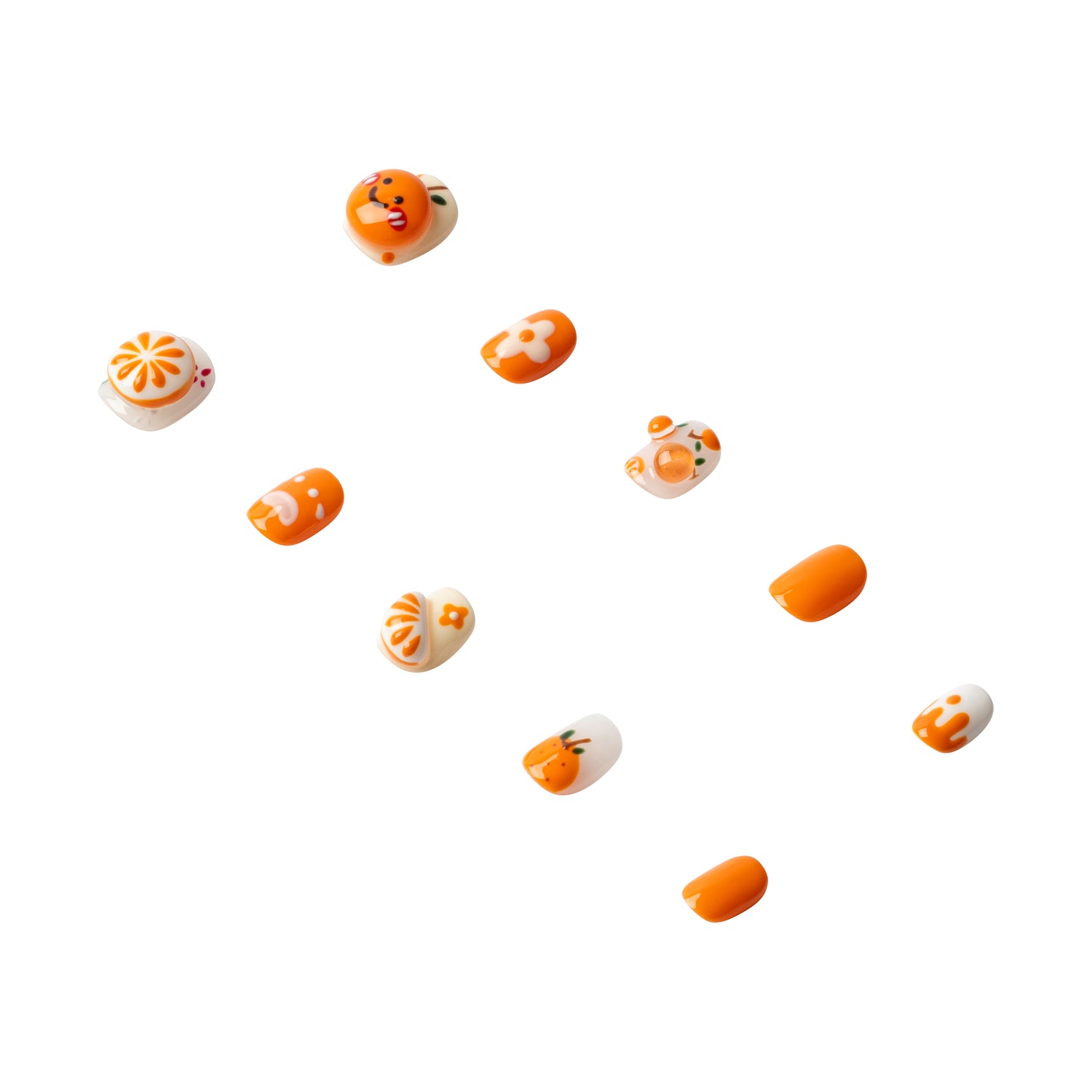 Handmade 3H Nails 3H Luxury Press-on Nails in style 1434, showcasing elegant nail tips and detailed design on natural nails.