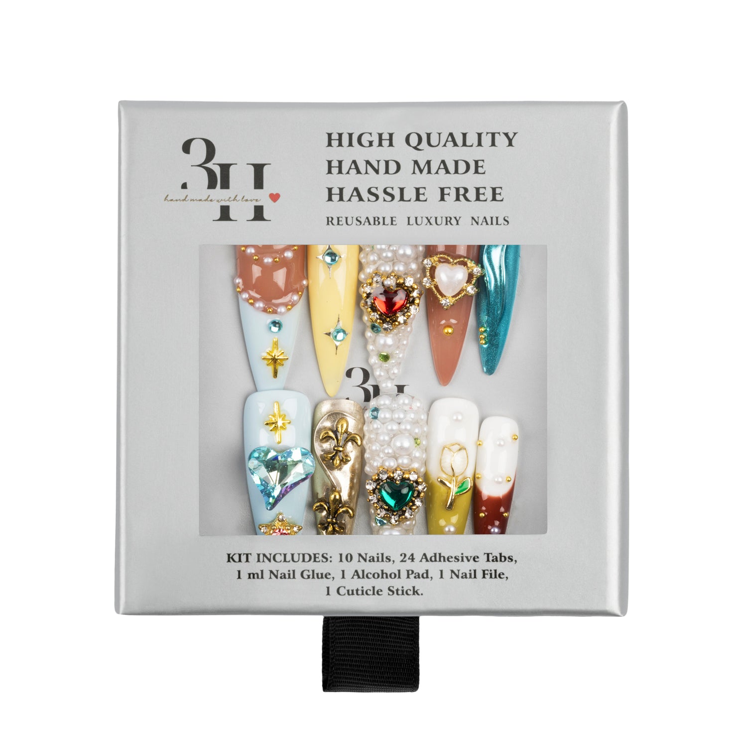 3H Luxury Handmade Press-on Nails - Majestic Fantasy - 3H Nails