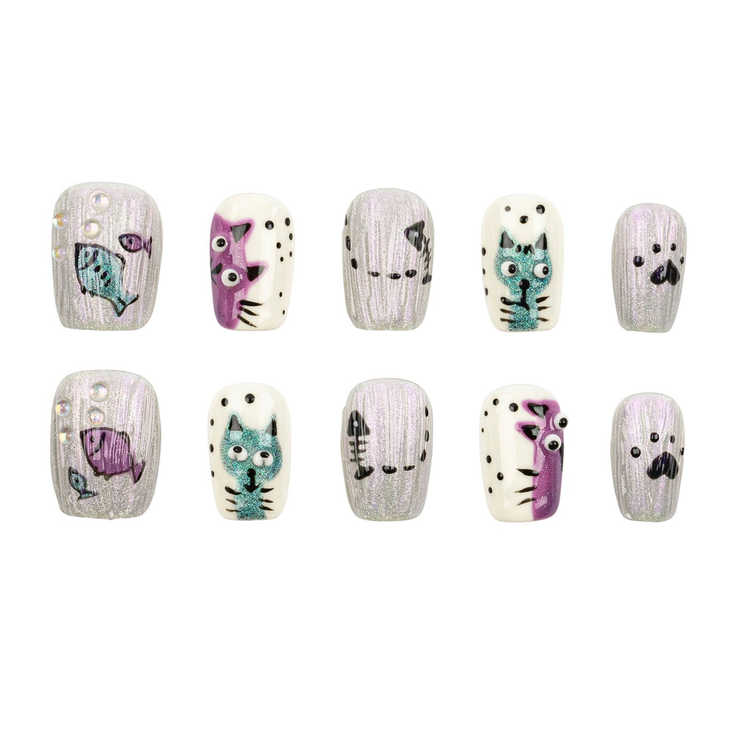 Handmade 3H Nails luxury press-on nails in a natural pink design with elegant detailing, perfect for stylish manicures.