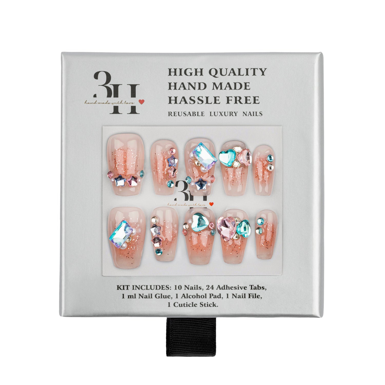 3H Luxury Handmade Press-on Nails - Dreamboat
