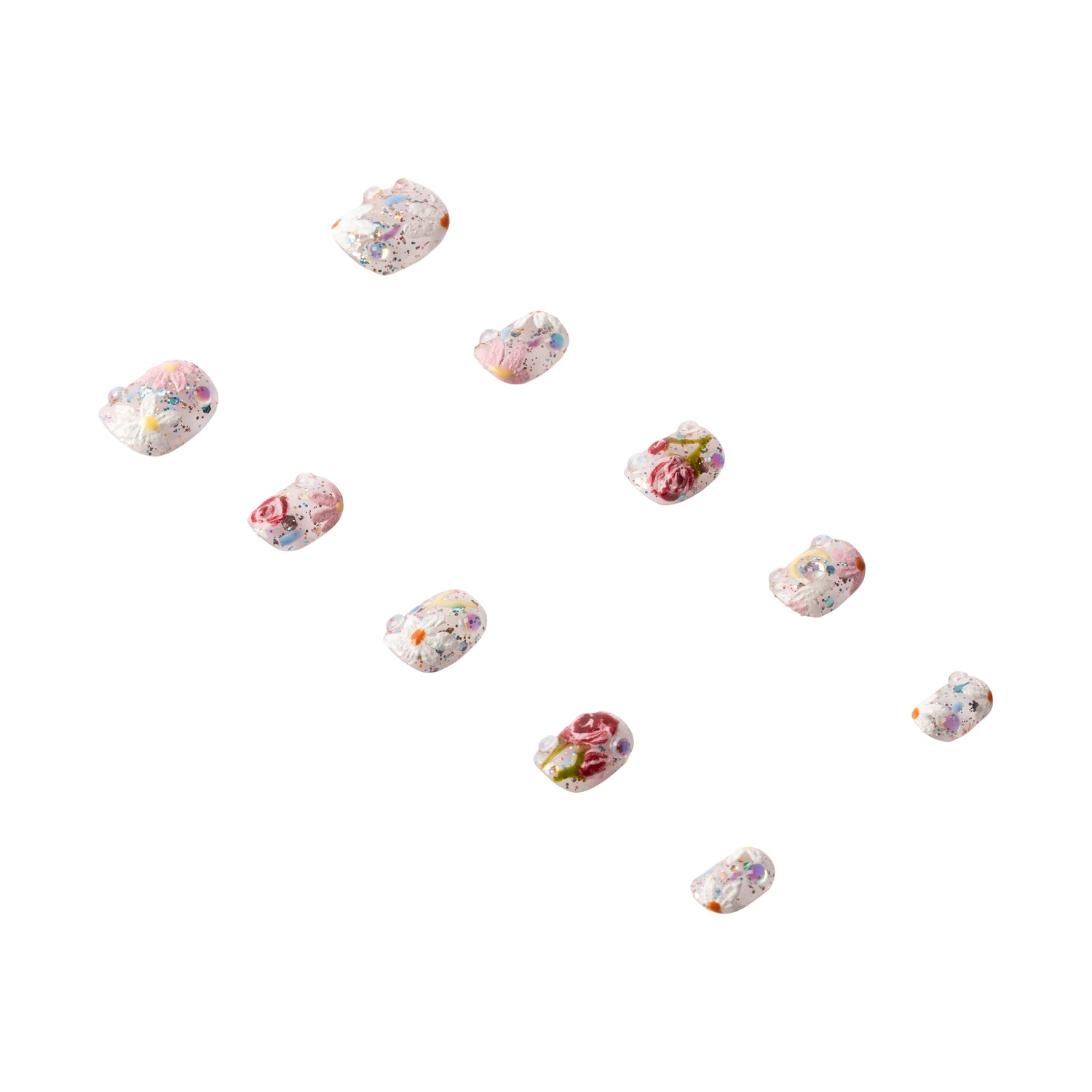 3H Luxury Handmade Press-on Nails - Bouquet