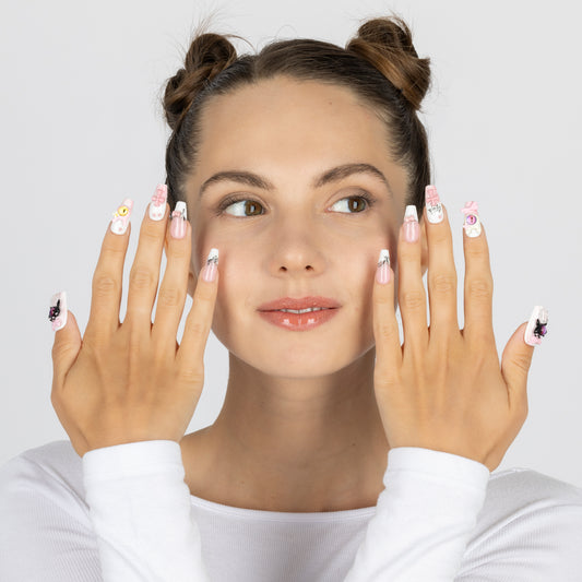 3H Luxury Handmade Press-on Nails - Dollhouse Horror