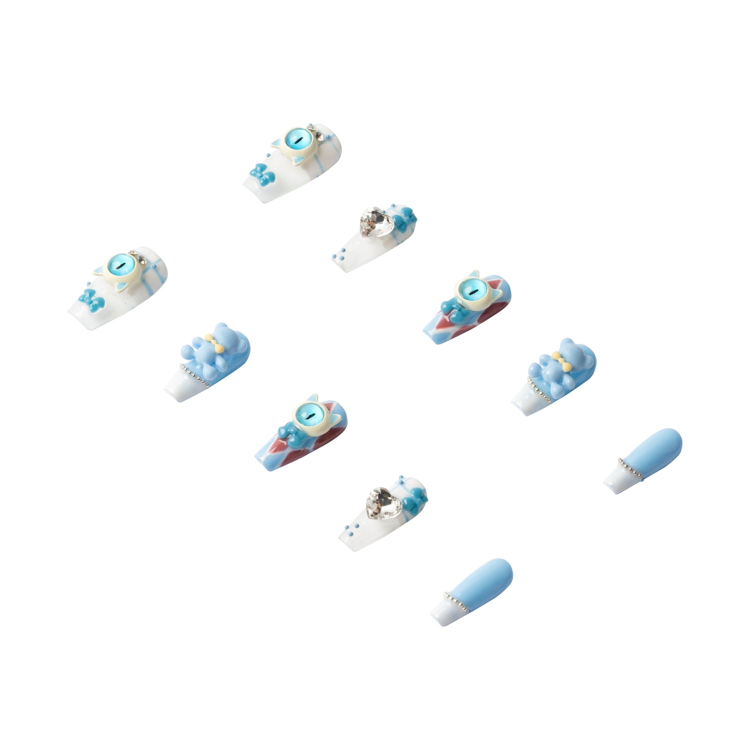 3H Luxury Handmade Press-on Nails - Haunted Toybox - 3H Nails