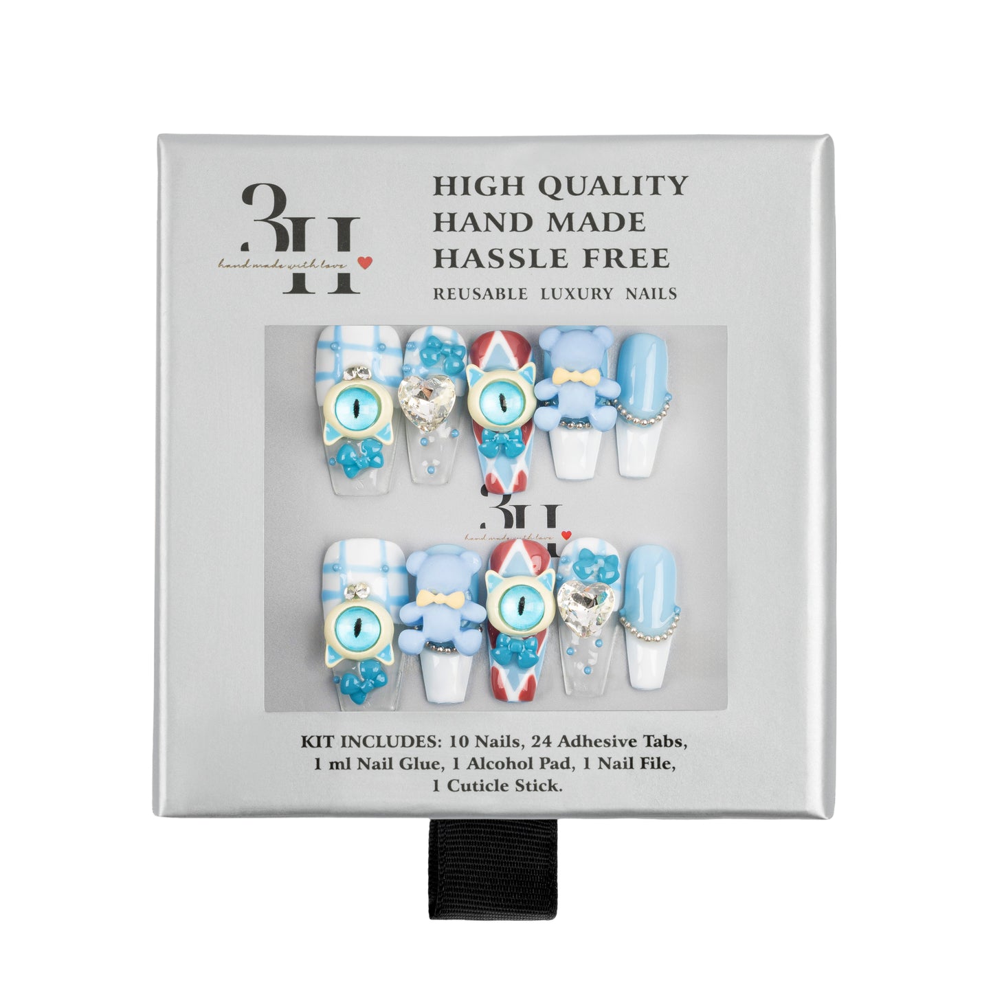 3H Luxury Handmade Press-on Nails - Haunted Toybox