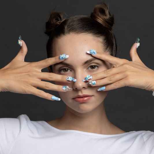 3H Luxury Handmade Press-on Nails - Haunted Toybox