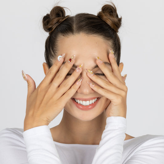 3H Luxury Handmade Press-on Nails - Lunar Bloom