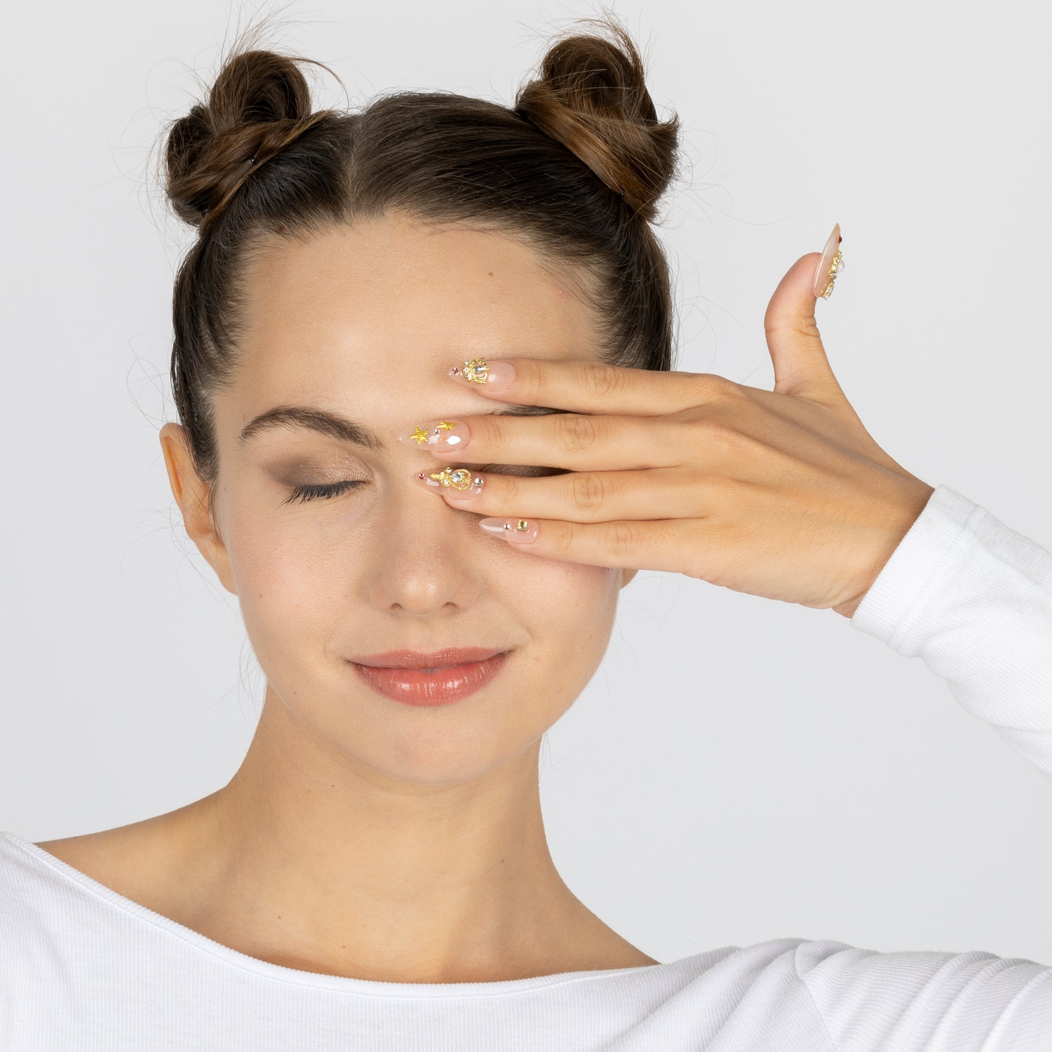 3H Luxury Handmade Press-on Nails - Lunar Bloom - 3H Nails