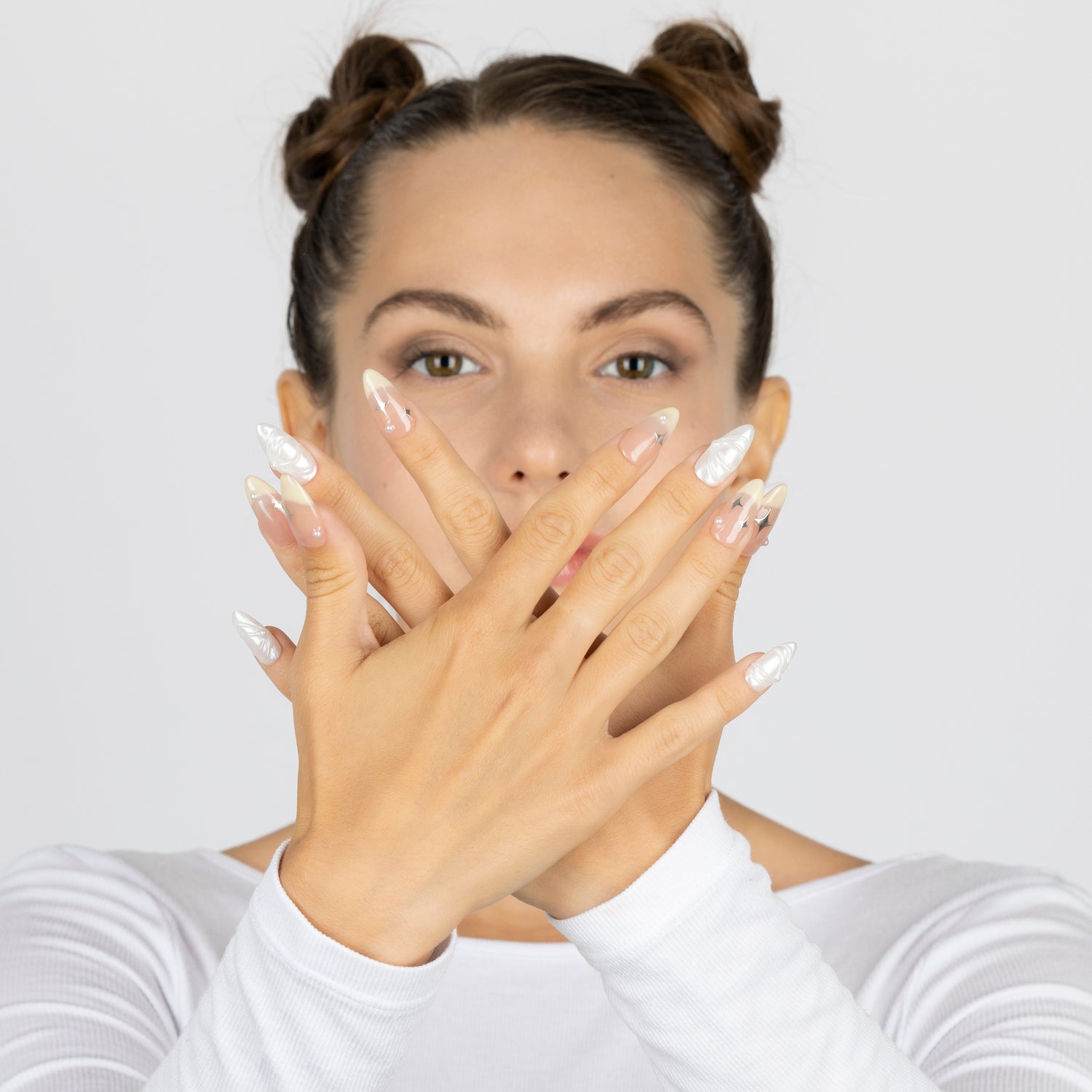 3H Luxury Handmade Press-on Nails - Lemon Star - 3H Nails