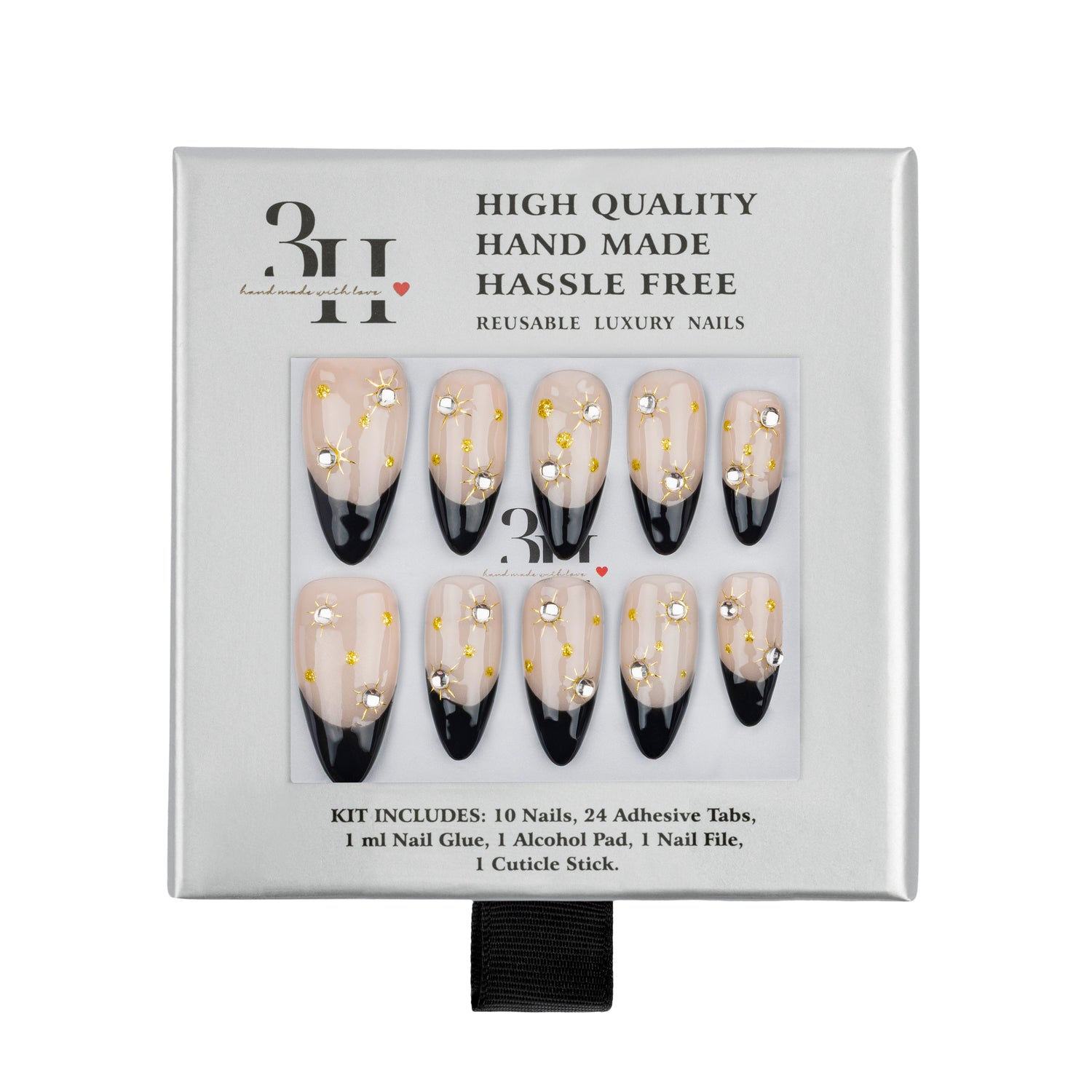 3H Luxury Handmade Press-on Nails - Manhattan - 3H Nails