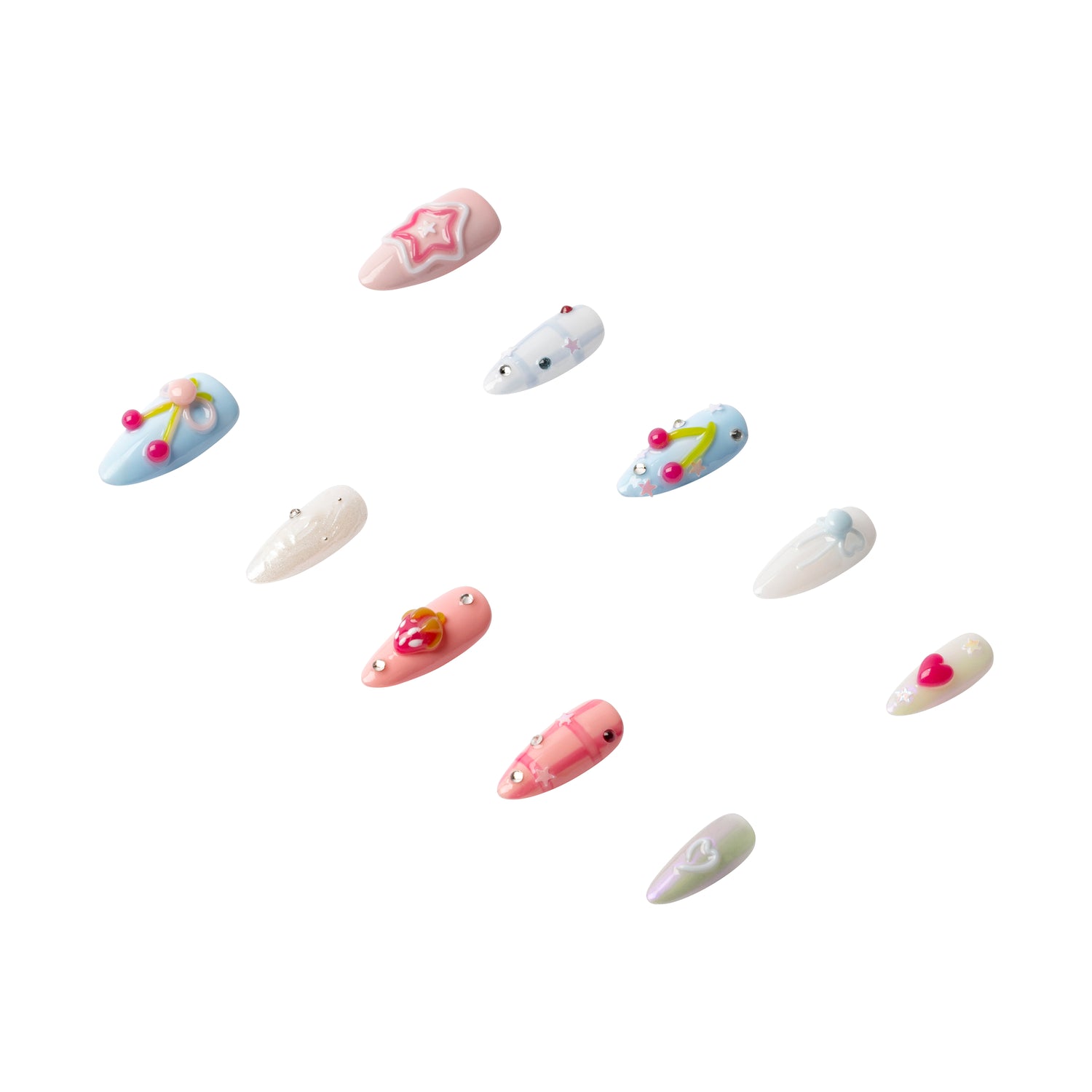 3H Luxury Handmade Press-on Nails - Puppy Luv