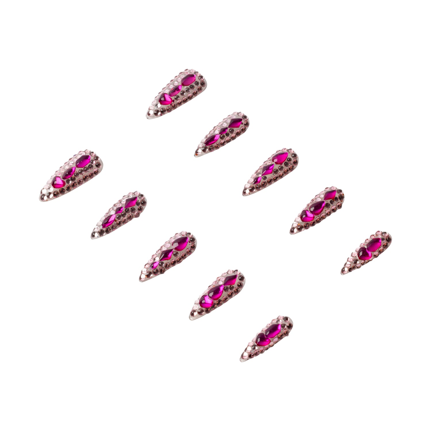 3H Luxury Handmade Press-on Nails - Diamond Diva - 3H Nails