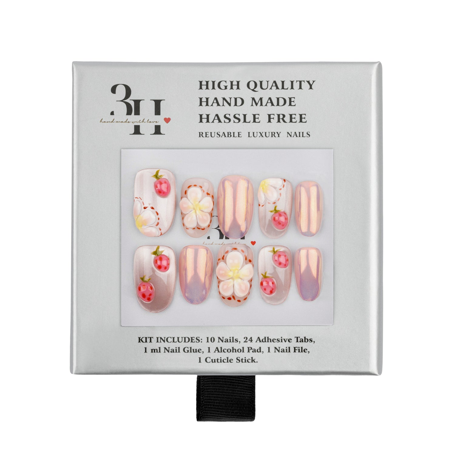 3H Luxury Handmade Press-on Nails - Lovebug