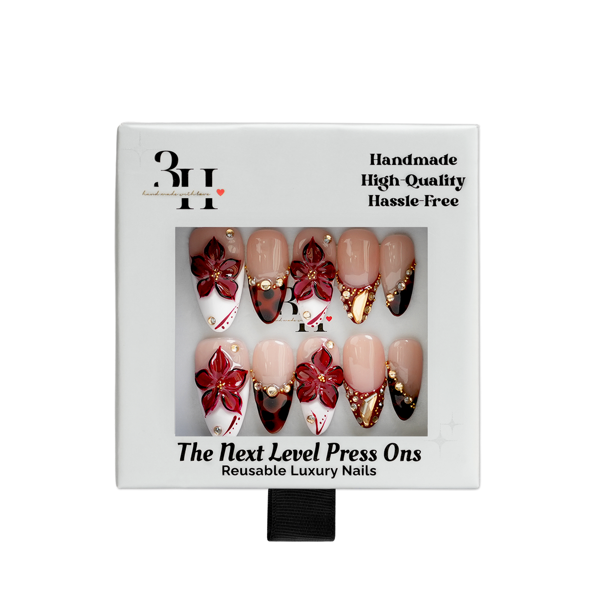 Chai - Medium Almond Press-On Nails - 3H Nails