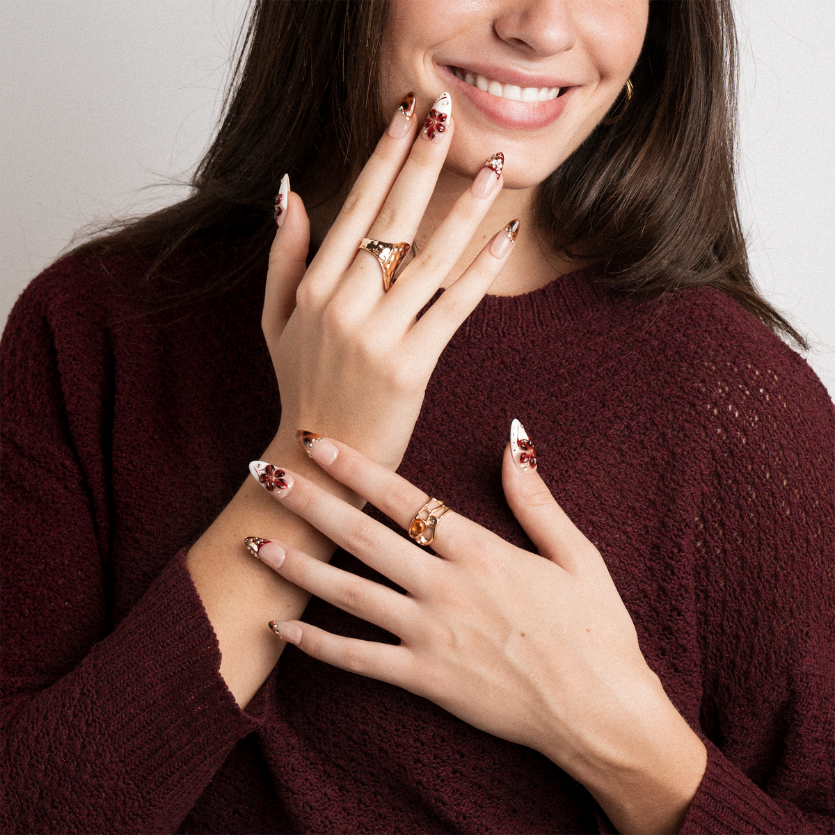 Chai - Medium Almond Press-On Nails - 3H Nails