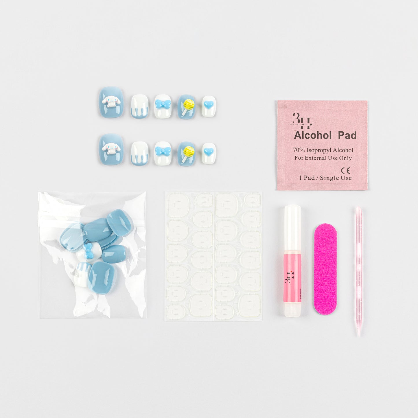 Cinnamoroll 3D Luxury Handmade Press-On Nails