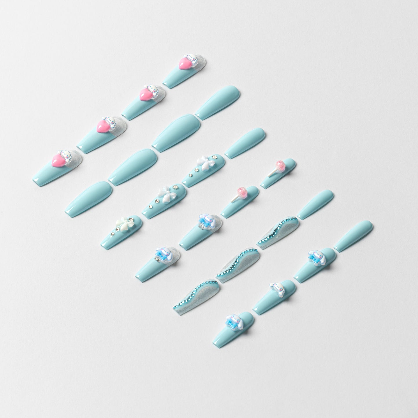 Cinnamoroll 3D Luxury Handmade Press-On Nails