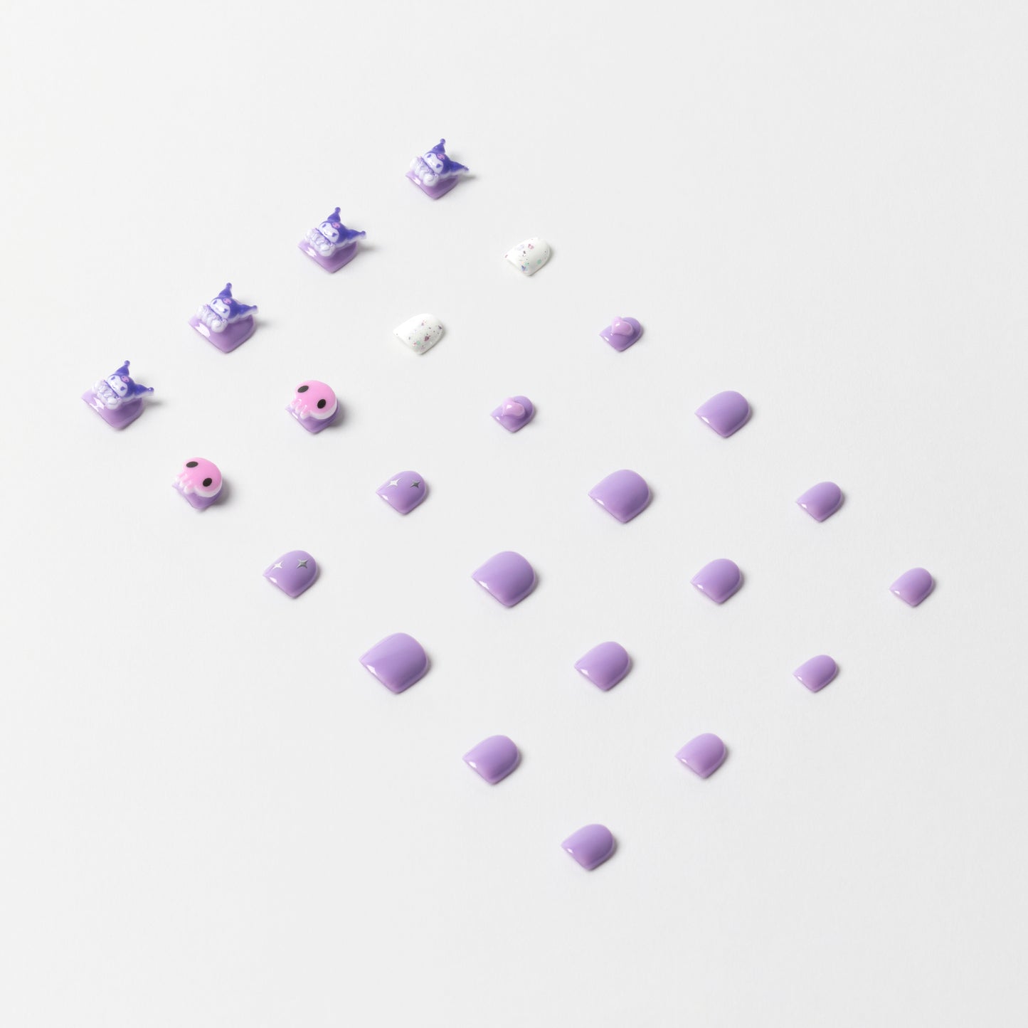 Kuromi Kids 3D Luxury Handmade Press-On Nails