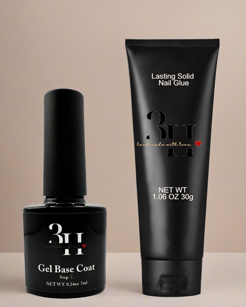 Long Lasting Solid Nail Glue-The Ultimate Hold for Press on Nails (1.06 oz, 30 g) - 3H Nails