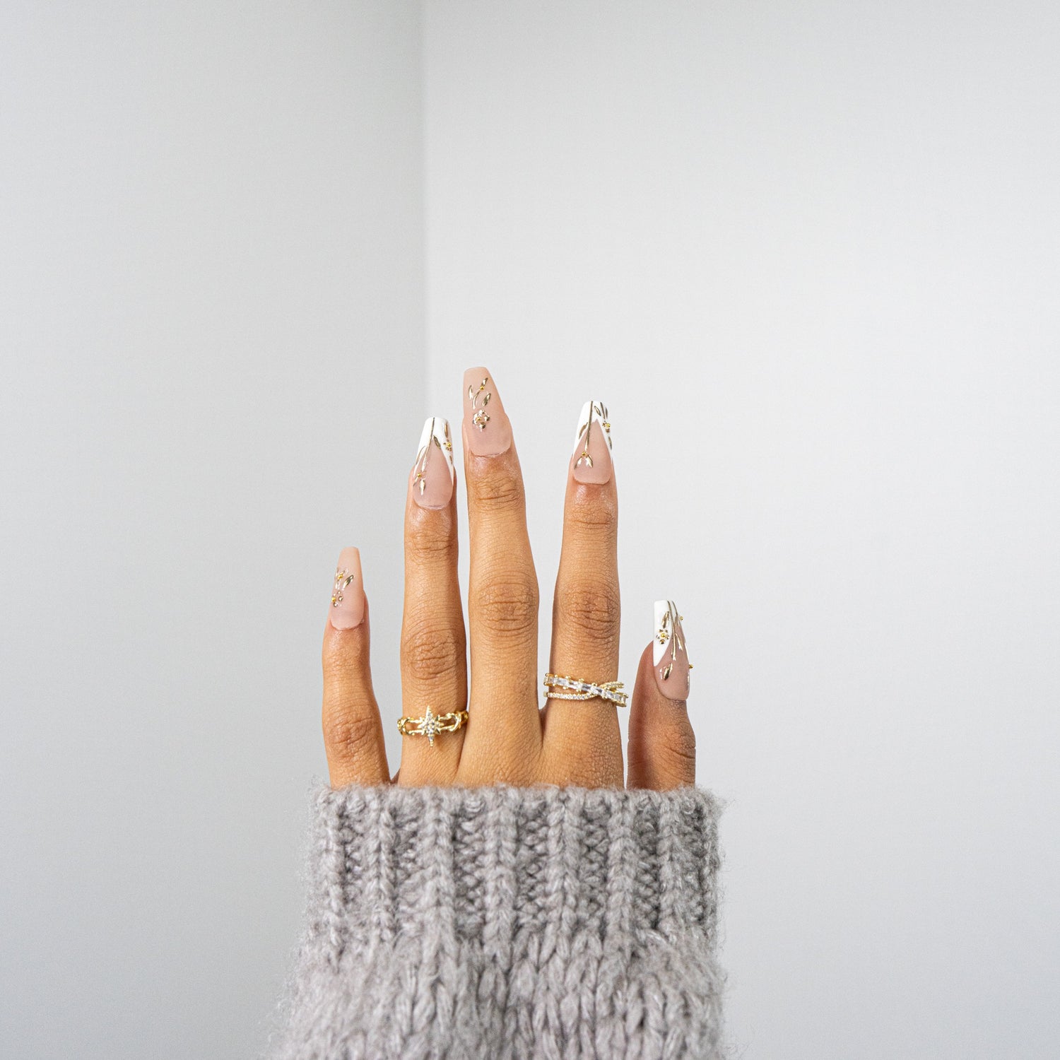 3H Luxury Handmade Press-on Nails - Fall Fields - 3H Nails