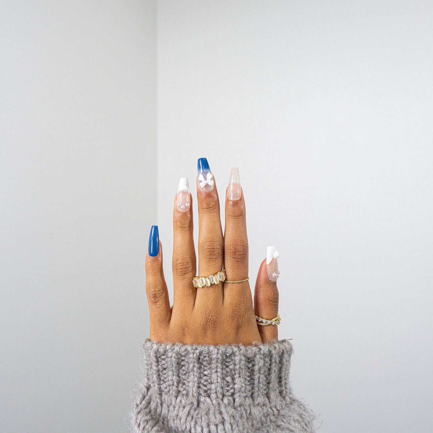 3H Luxury Handmade Press-on Nails - Winter Wonderland