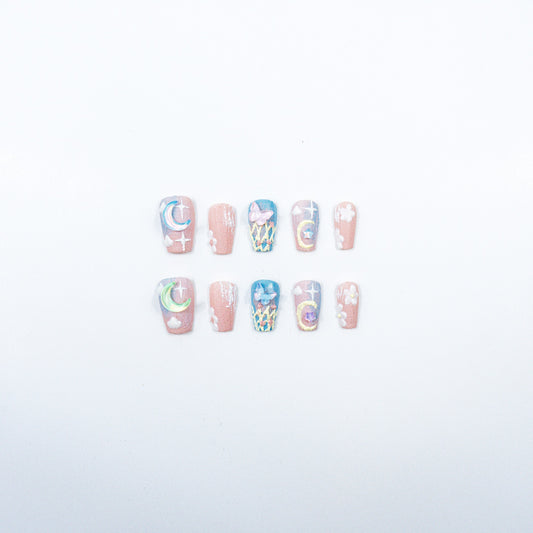 3H Luxury Handmade Press-on Nails - Celestial