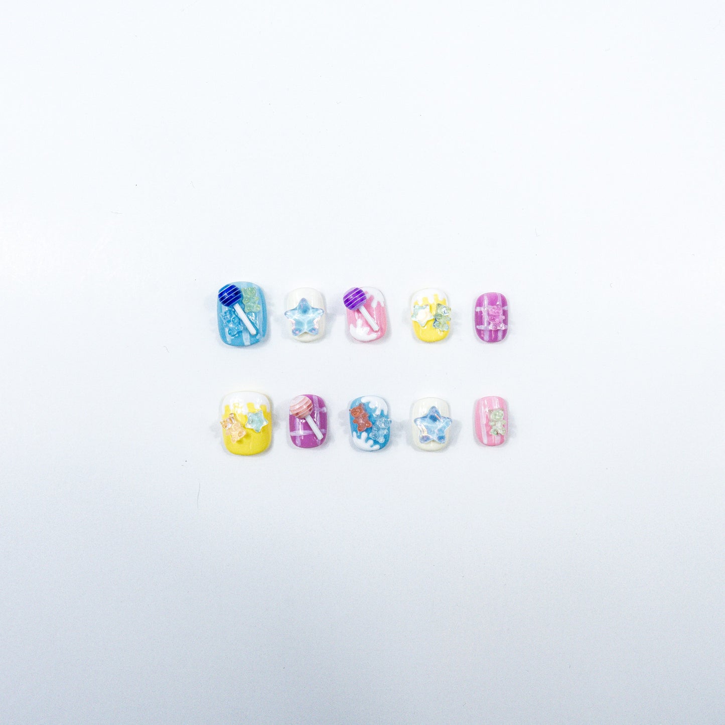 3H Luxury Handmade Press-on Nails - Candy Coat