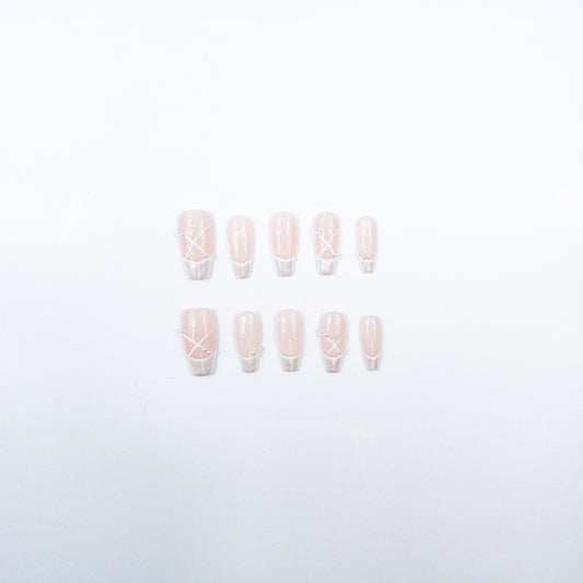 3H Luxury Handmade Press-on Nails - Elegant Lace