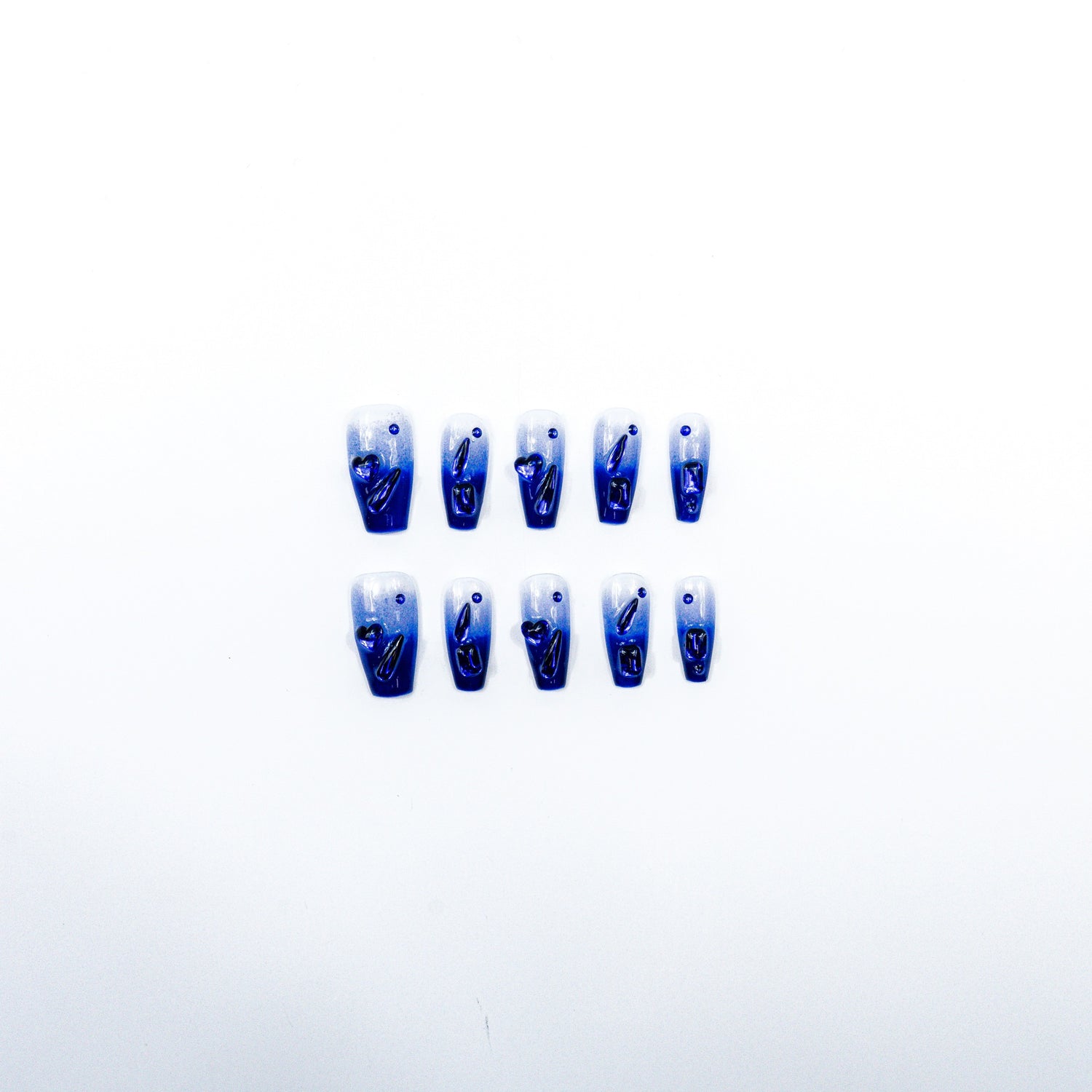 3H Luxury Handmade Press-on Nails - Midnight Mystique - 3H Nails