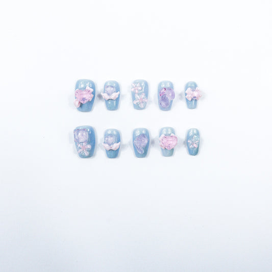 3H Luxury Handmade Press-on Nails - Blossom Breeze