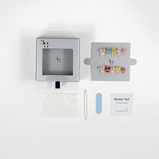 3H Luxury Handmade Press-on Nails - Beachwear Smiles