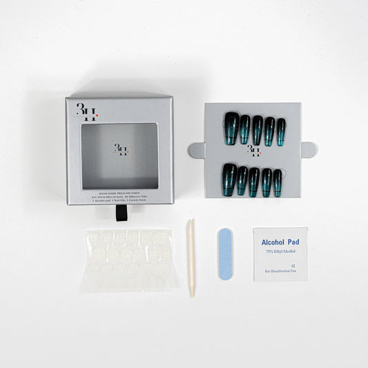 3H Luxury Handmade Press-on Nails - Oceanic Aura