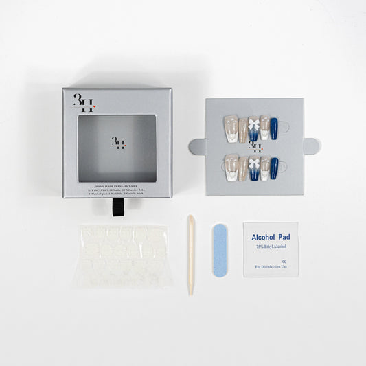 3H Luxury Handmade Press-on Nails - Winter Wonderland