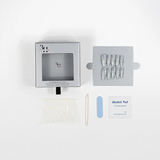 3H Luxury Handmade Press-on Nails - Galactic Frost