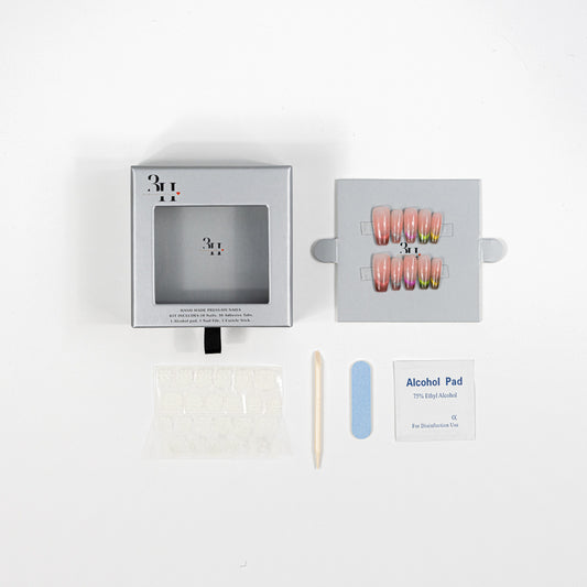 3H Luxury Handmade Press-on Nails - Tropical Sunset