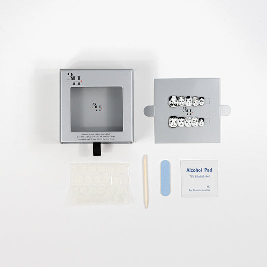 3H Luxury Handmade Press-on Nails - Expressive Faces