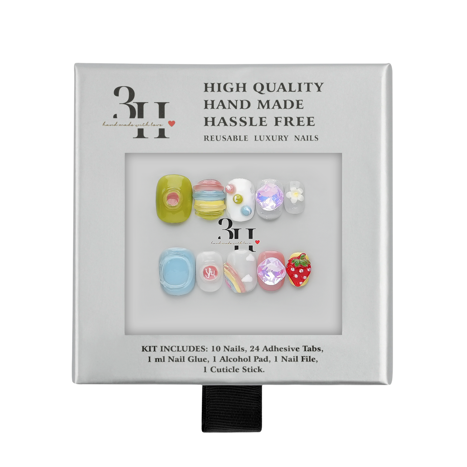 Sweet Trinkets - Short Square Press-On Nails