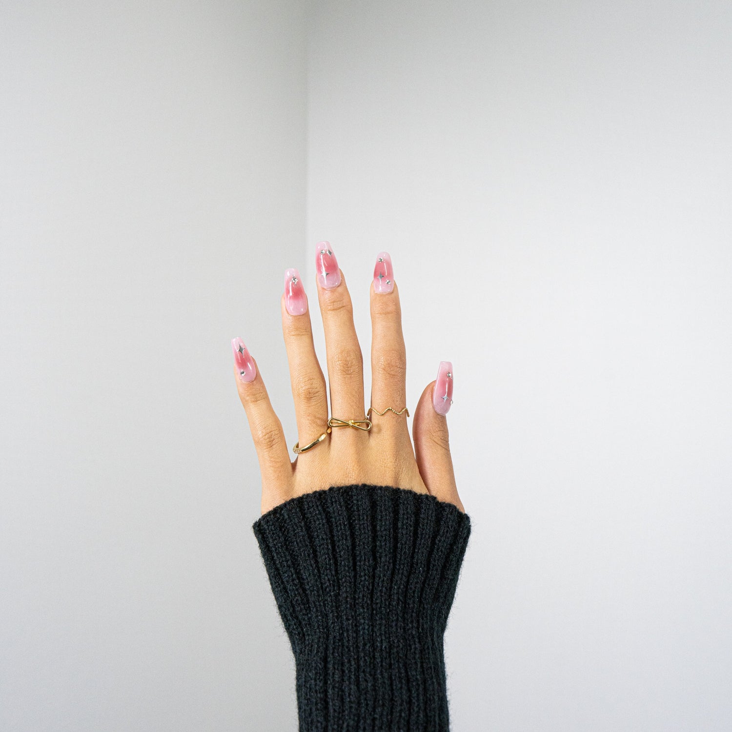 3H Luxury Handmade Press-on Nails - Pink Gem Precision Nails - 3H Nails