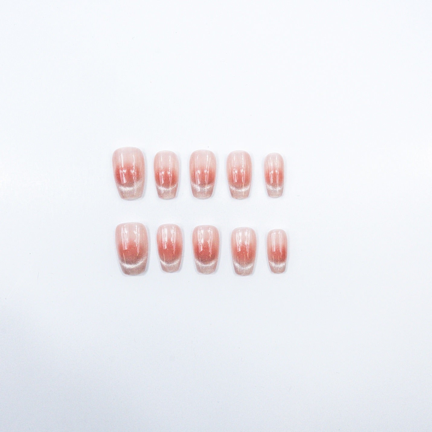 3H Luxury Handmade Press-on Nails - Classic Ombre Elegance