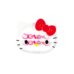 Hello Kitty kids luxury 3D handmade press-on nails in a colorful box by 3H Nails, featuring cute cartoon character designs.