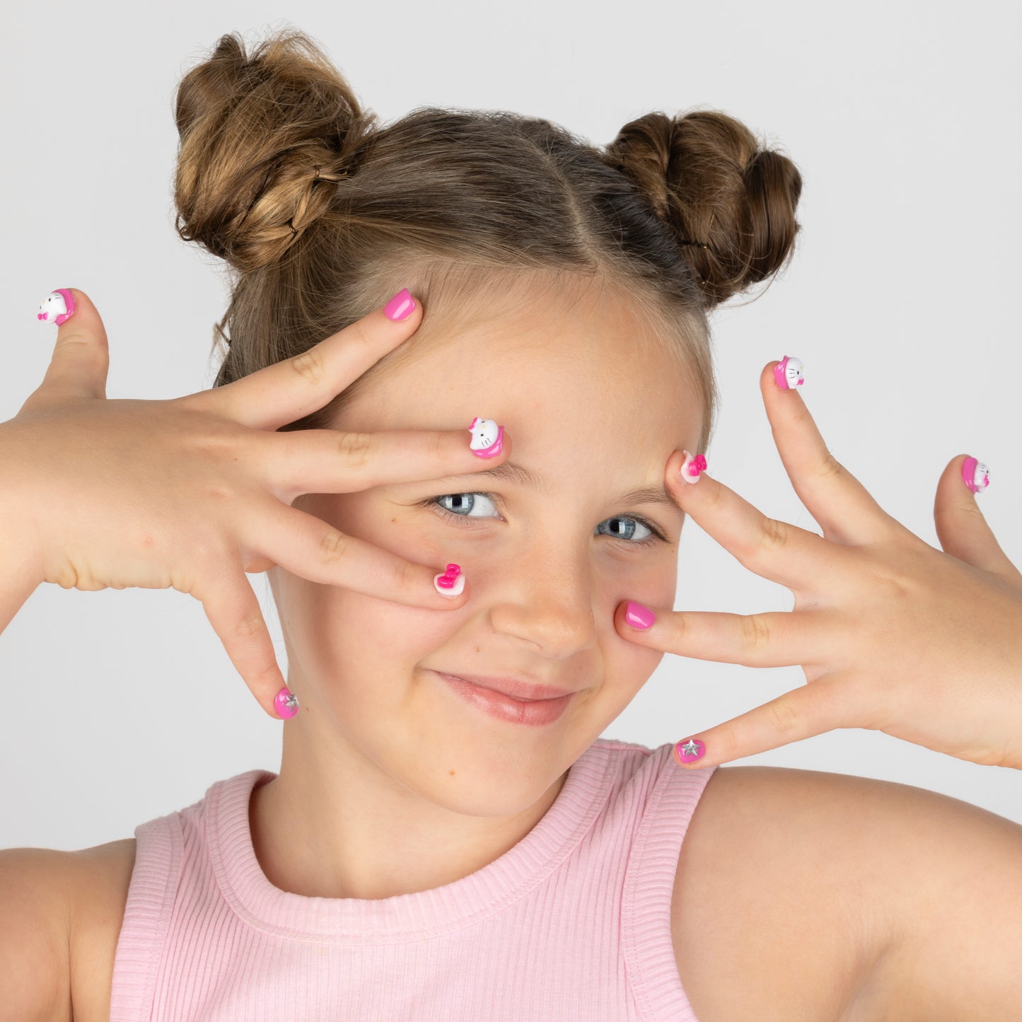 Hello Kitty Kids Luxury 3D Handmade Press-On Nails