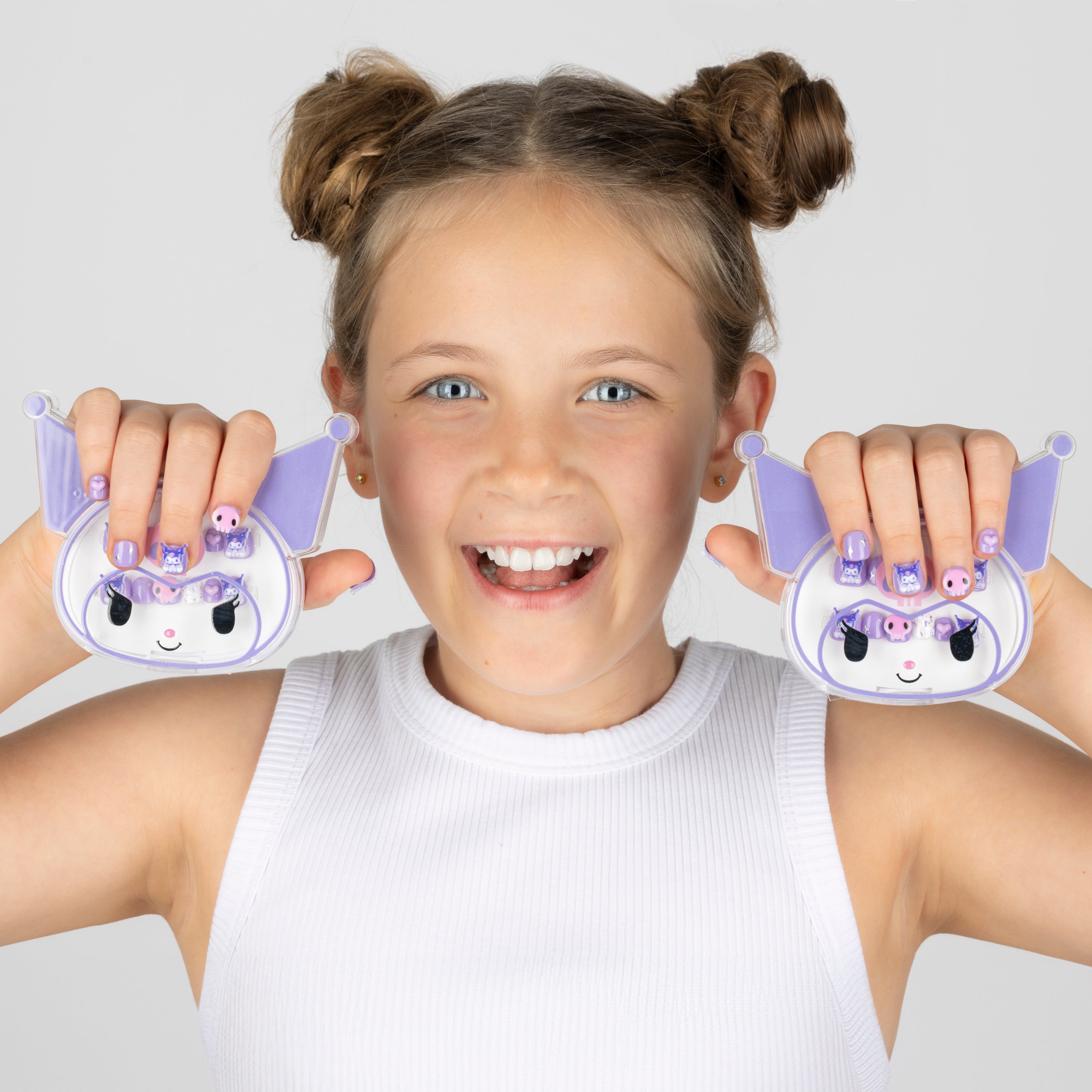 Kuromi Kids 3D Luxury Handmade Press-On Nails – 3H Nails