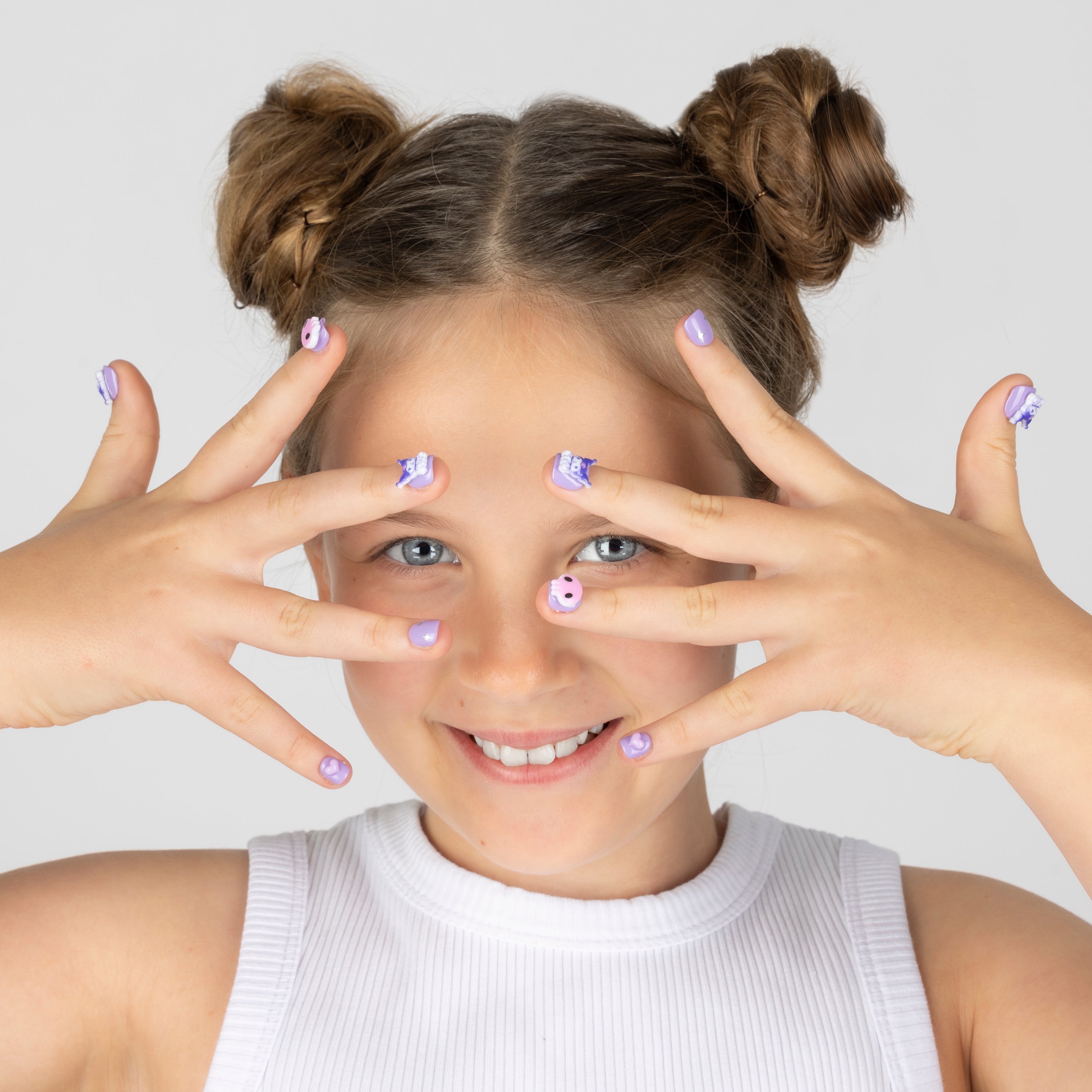 Kuromi Kids 3D Luxury Handmade Press-On Nails – 3H Nails