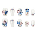 3H Luxury Handmade Press-on Nails - Crystal Blossom - 3H Nails