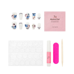 3H Luxury Handmade Press-on Nails - Crystal Blossom - 3H Nails